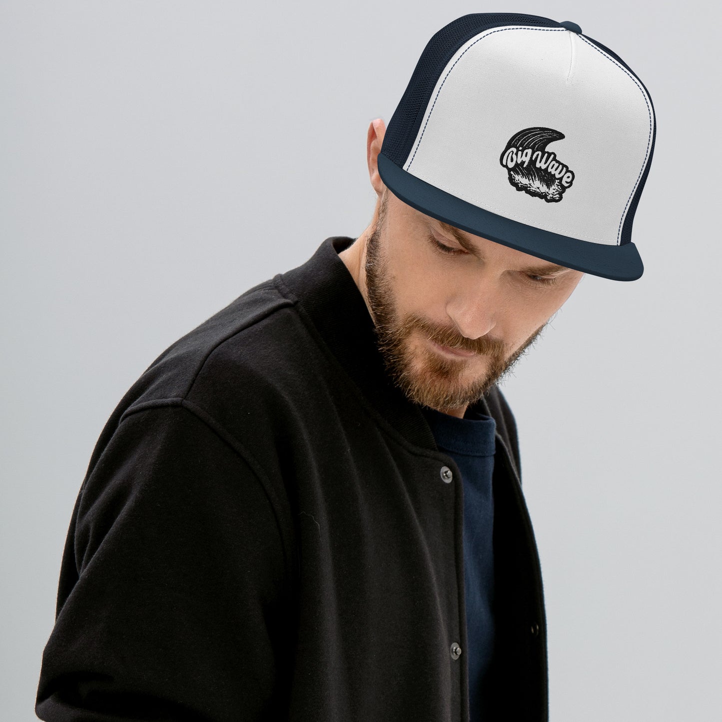 BIG WAVE embroidered trucker cap
