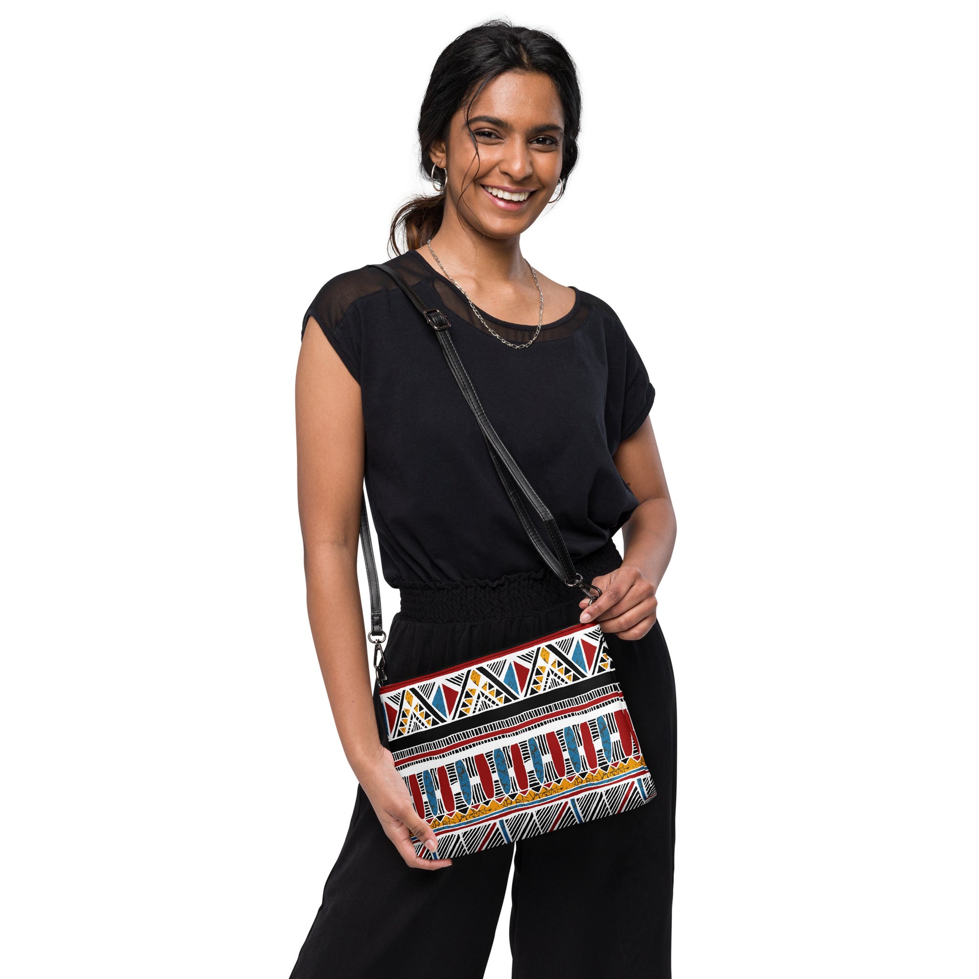 bolso étnico piel sintética mujer