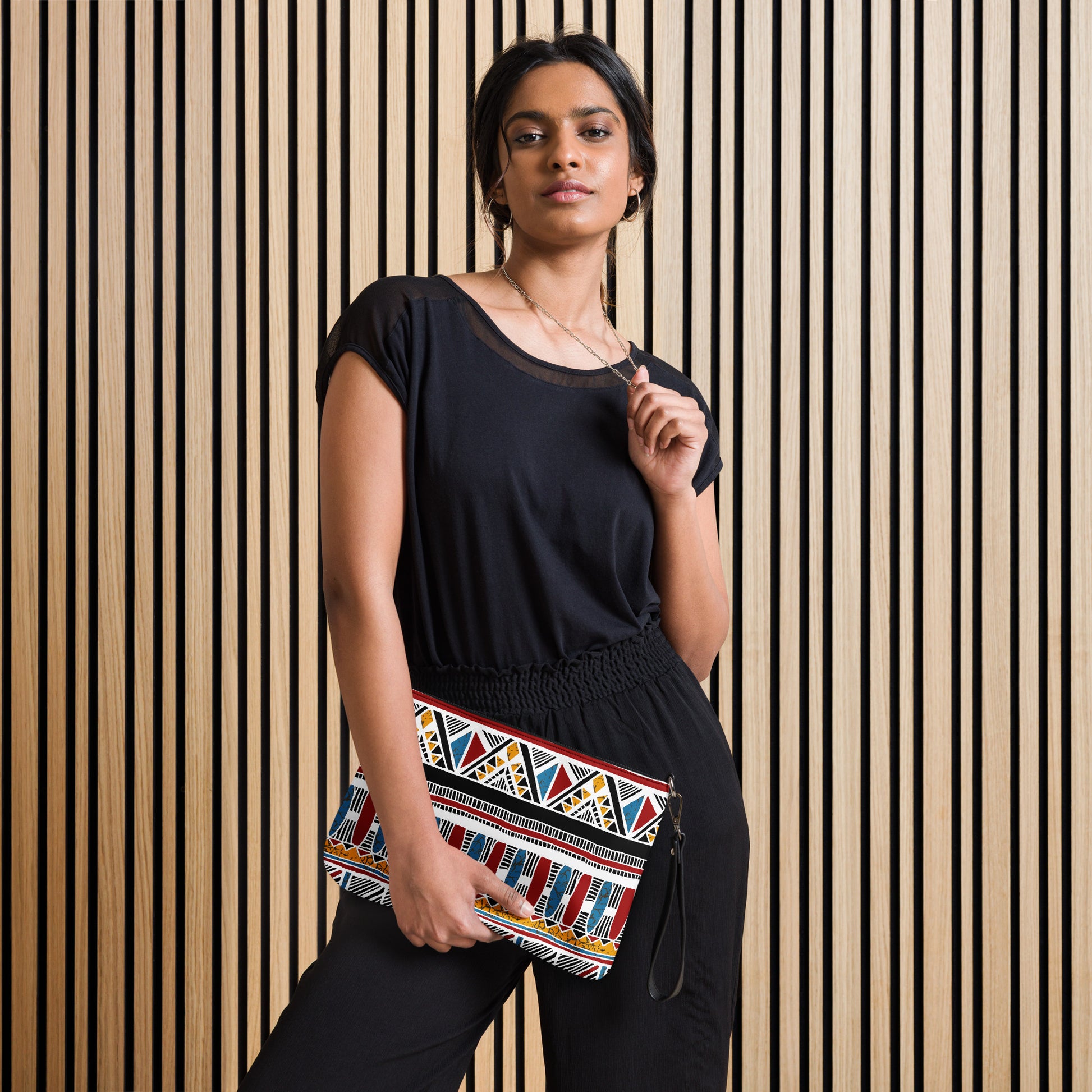 bolso étnico piel sintética mujer