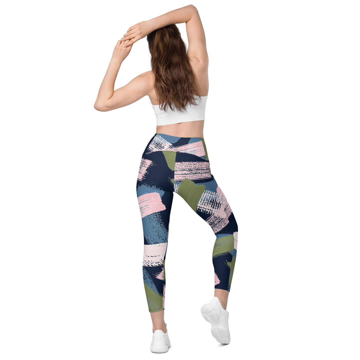 Leggins con bolsillos abstracto