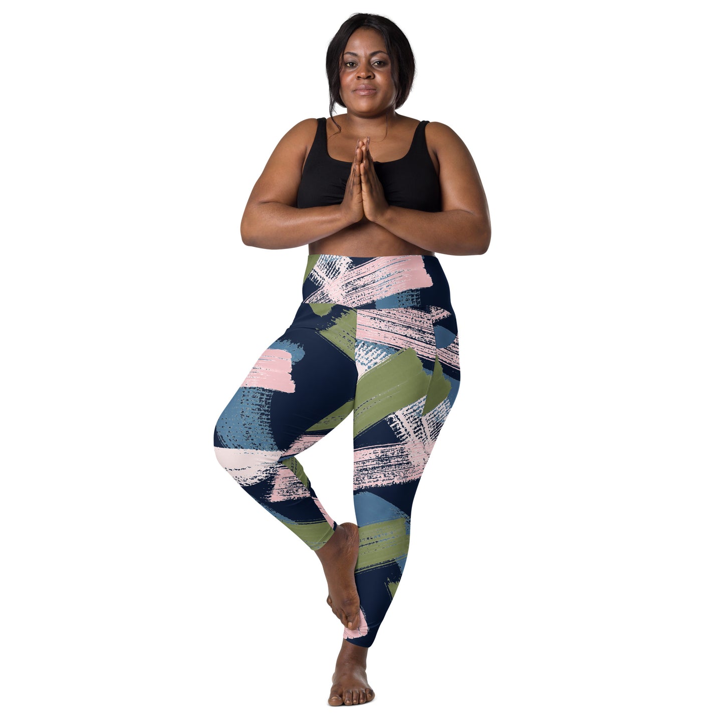 Leggins con bolsillos abstracto