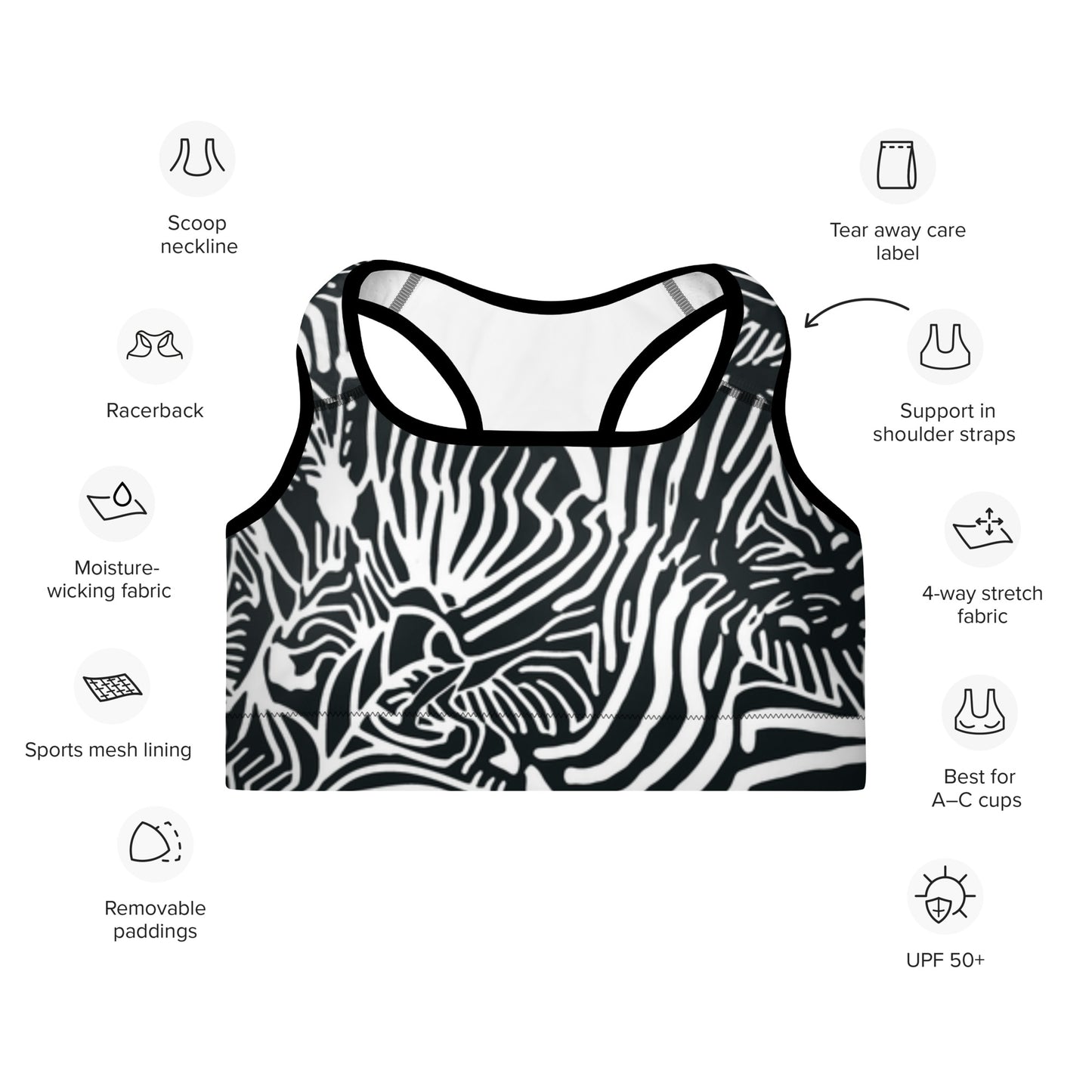 Power Girl Padded Sports Bra