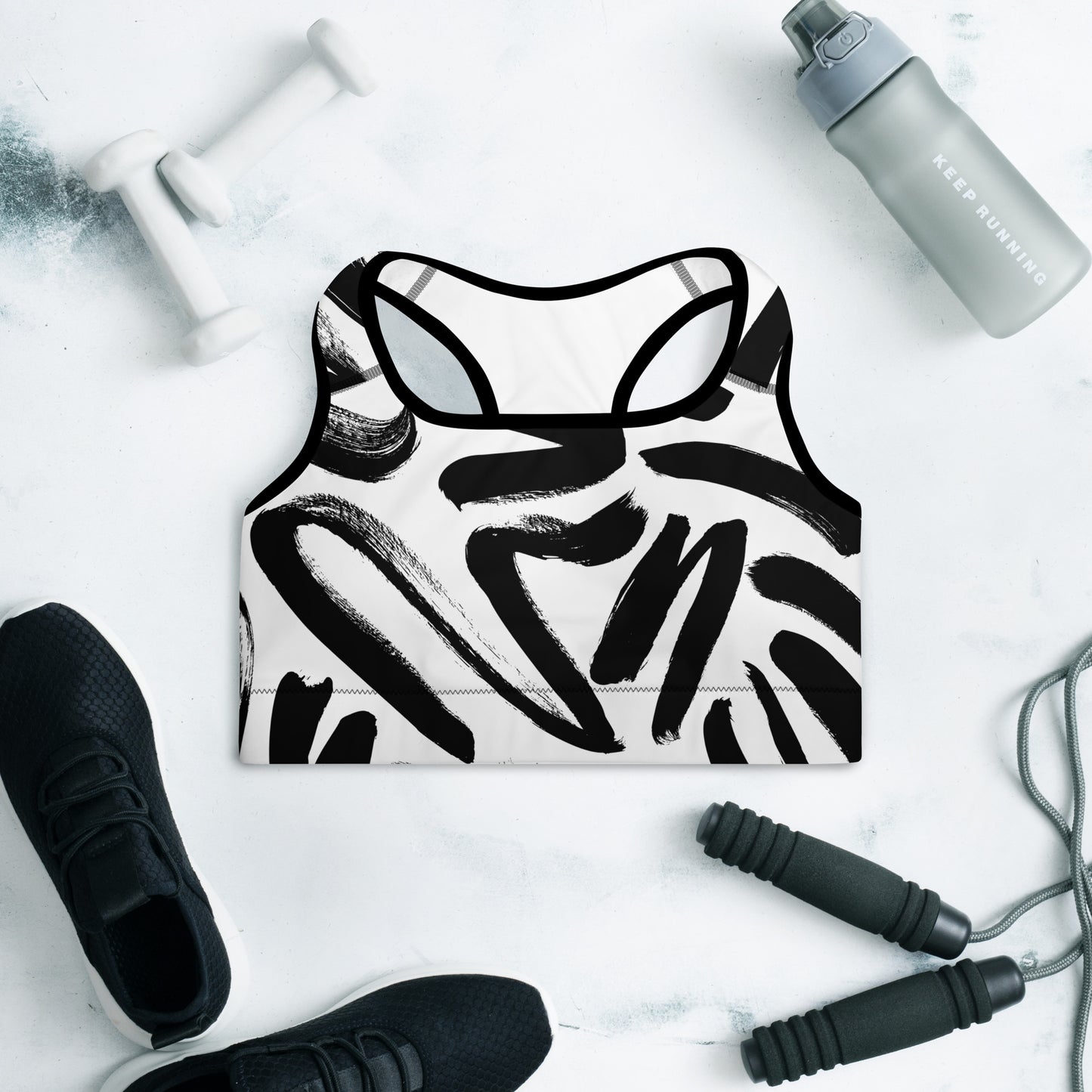 Painted Padded Sports Bra