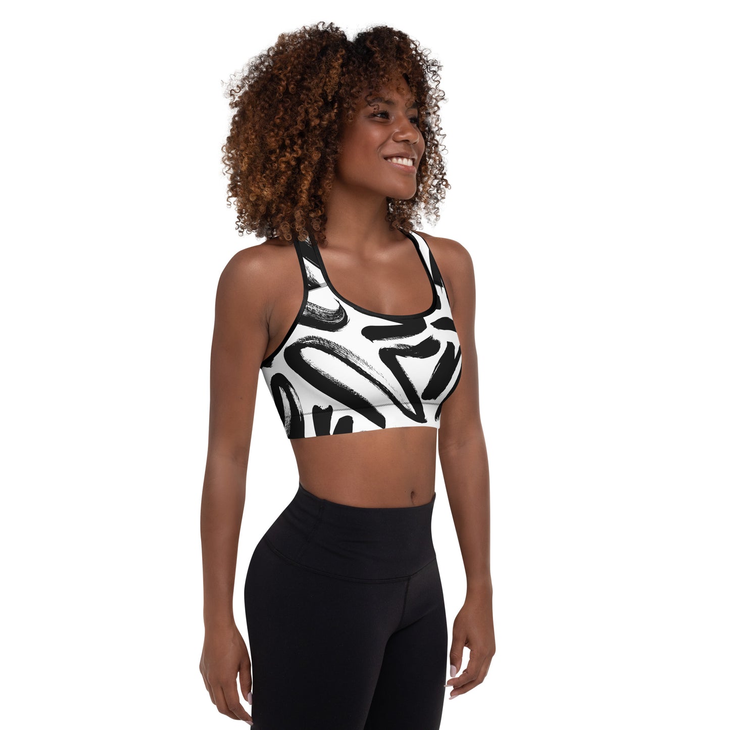 Painted Padded Sports Bra