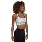 Letter padded sports bra
