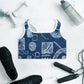 Geometric sports bra