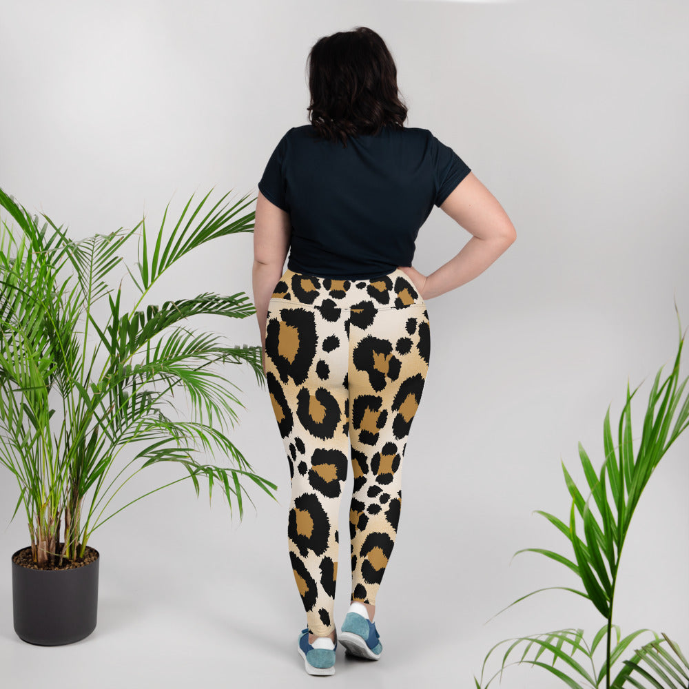 Leggings mit Animal-Print in großen Größen