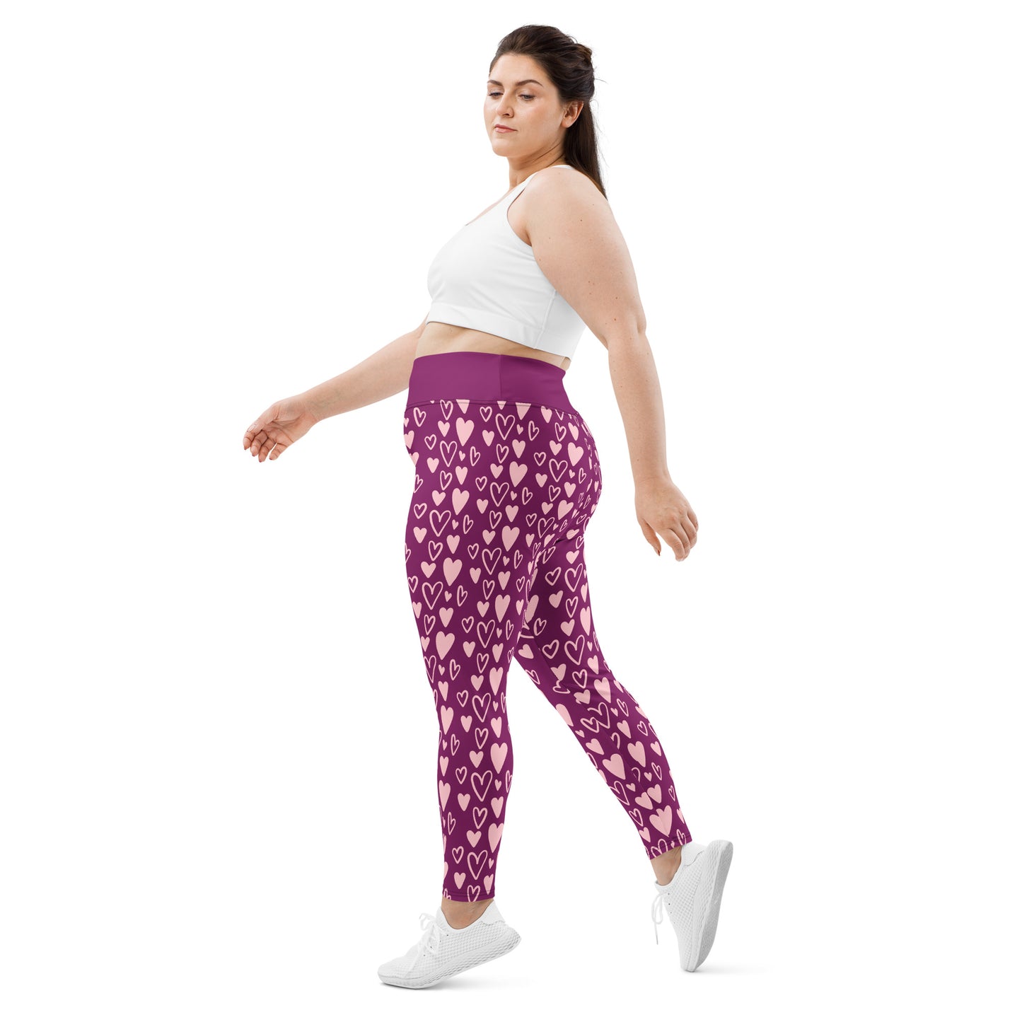 Große Leggings mit Herzen