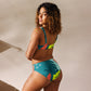 Bikini reciclado talle alto mar