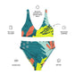 Bikini reciclado talle alto mar