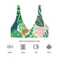 Sujetador bikini reciclado con relleno Tropical