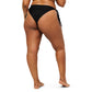 Braguita bikini ajustable negra poliéster reciclado