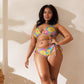 Recycled flower triangle bikini