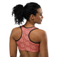 Geometric sports bra