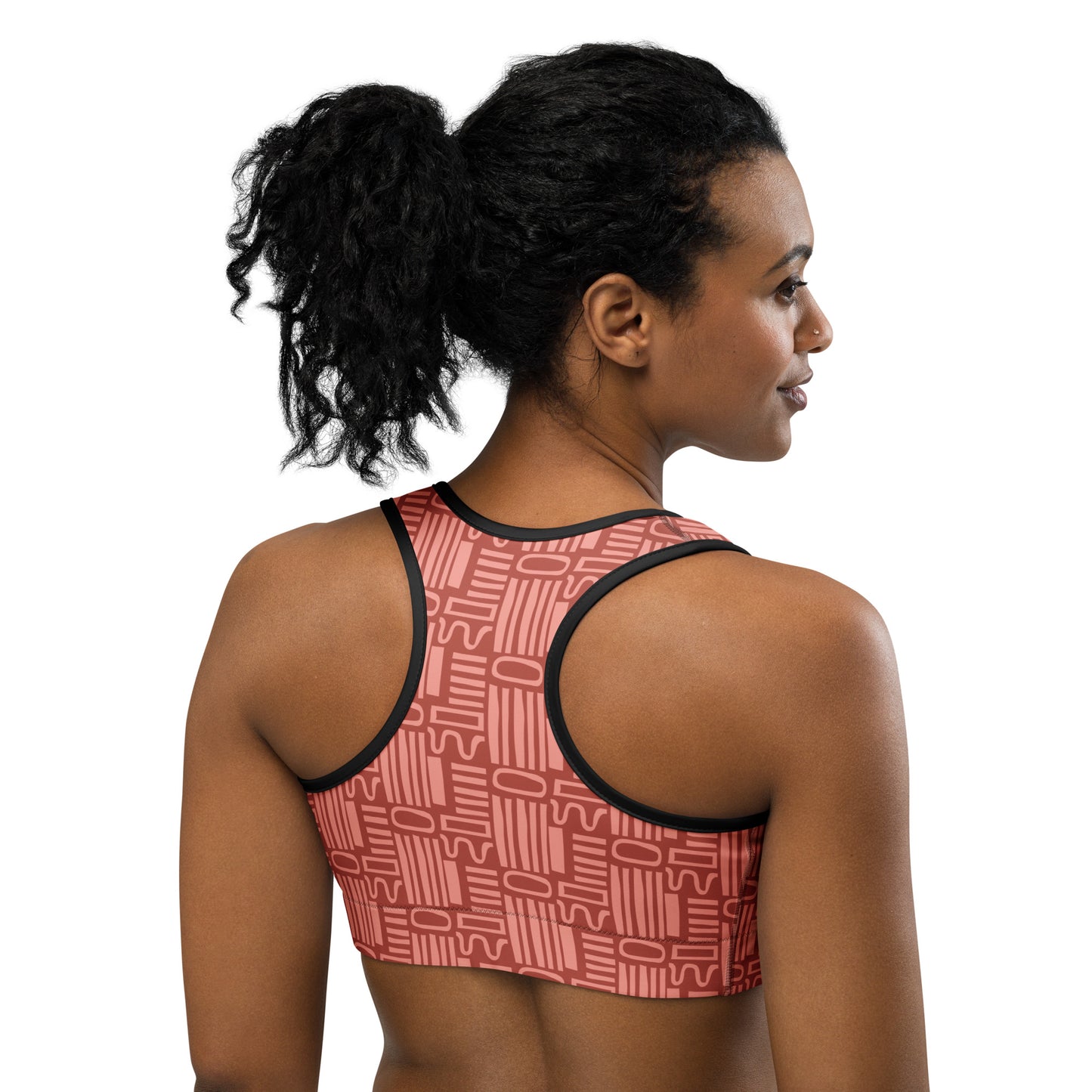 Geometric sports bra