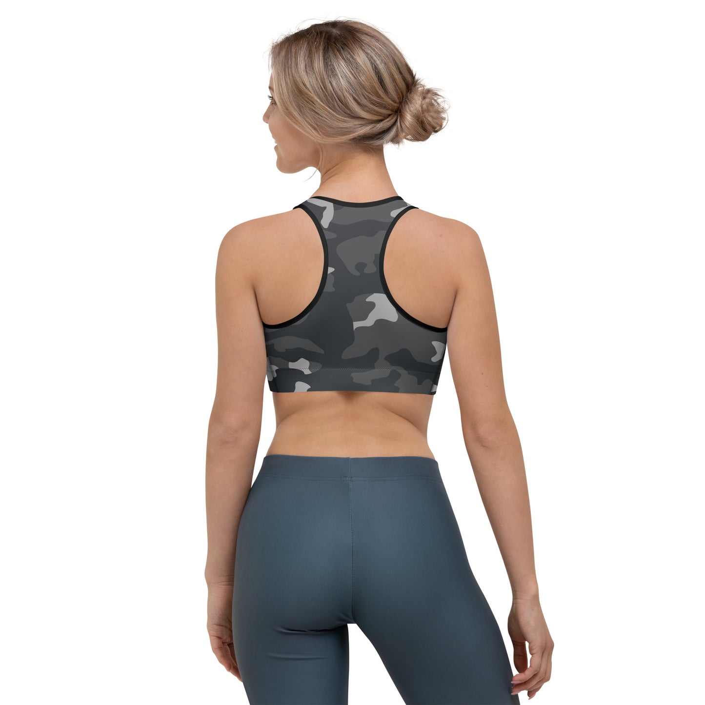 Camouflage sports bra