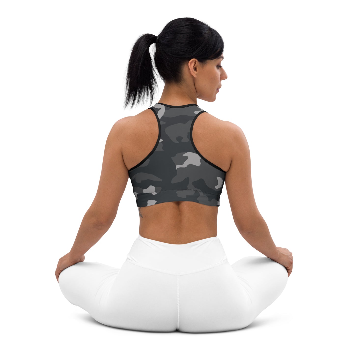 Camouflage sports bra