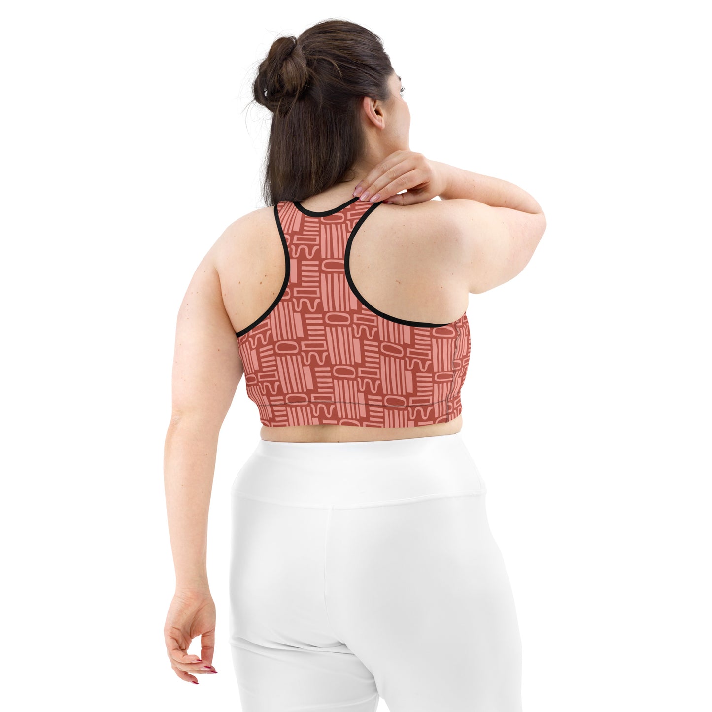 Geometric sports bra