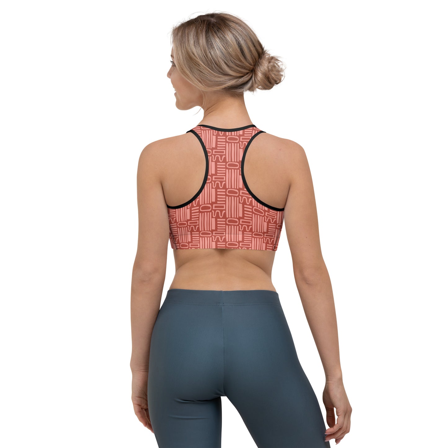 Geometric sports bra