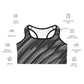Striped sports bra