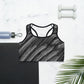 Striped sports bra