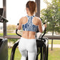 Ethnic blue sports bra