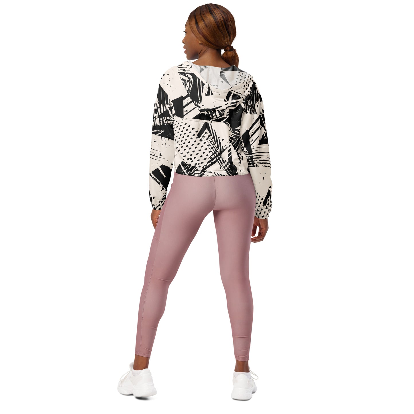 Abstrakte kurze Windjacke