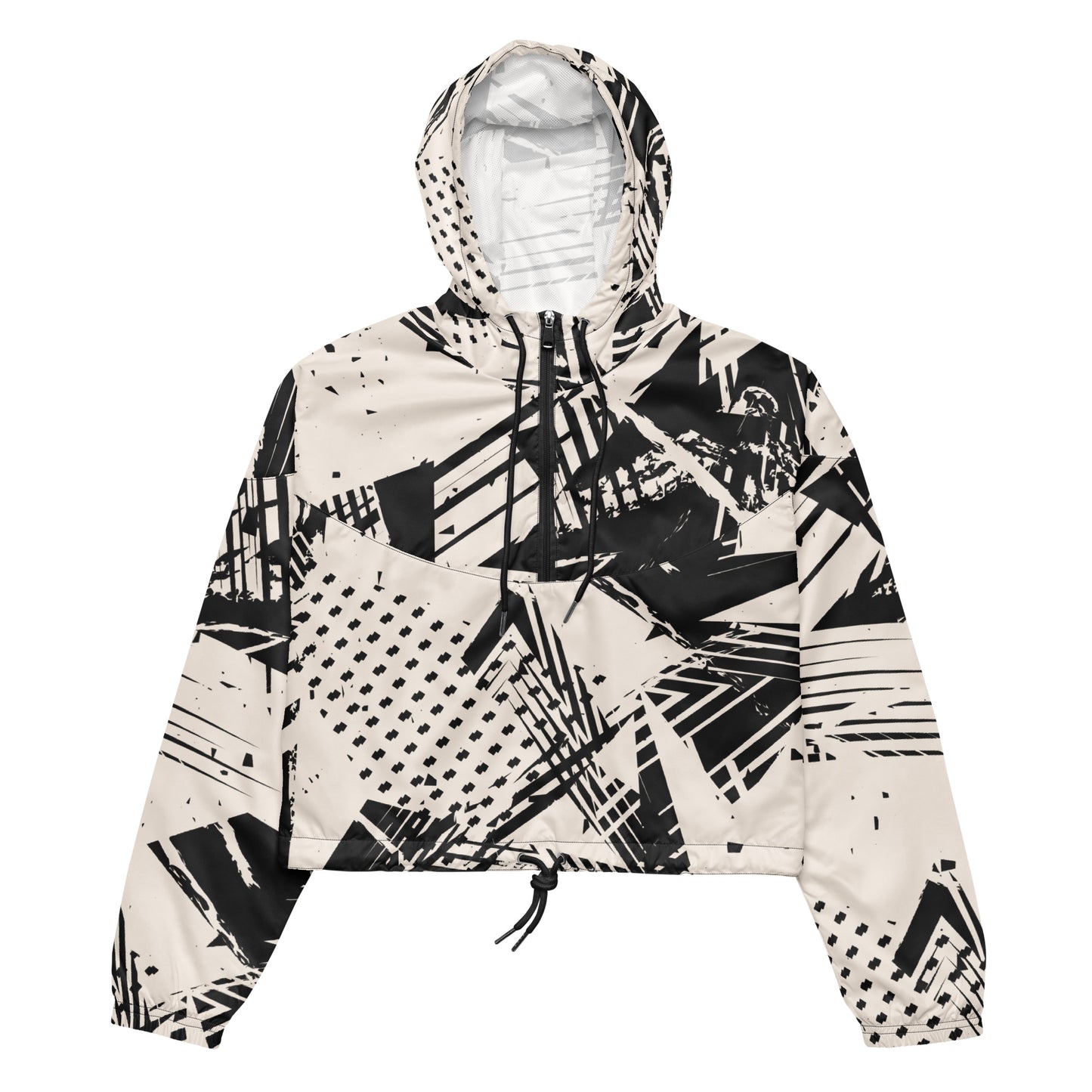 Abstrakte kurze Windjacke