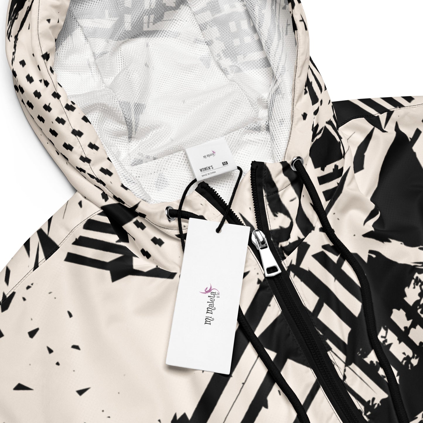 Abstrakte kurze Windjacke