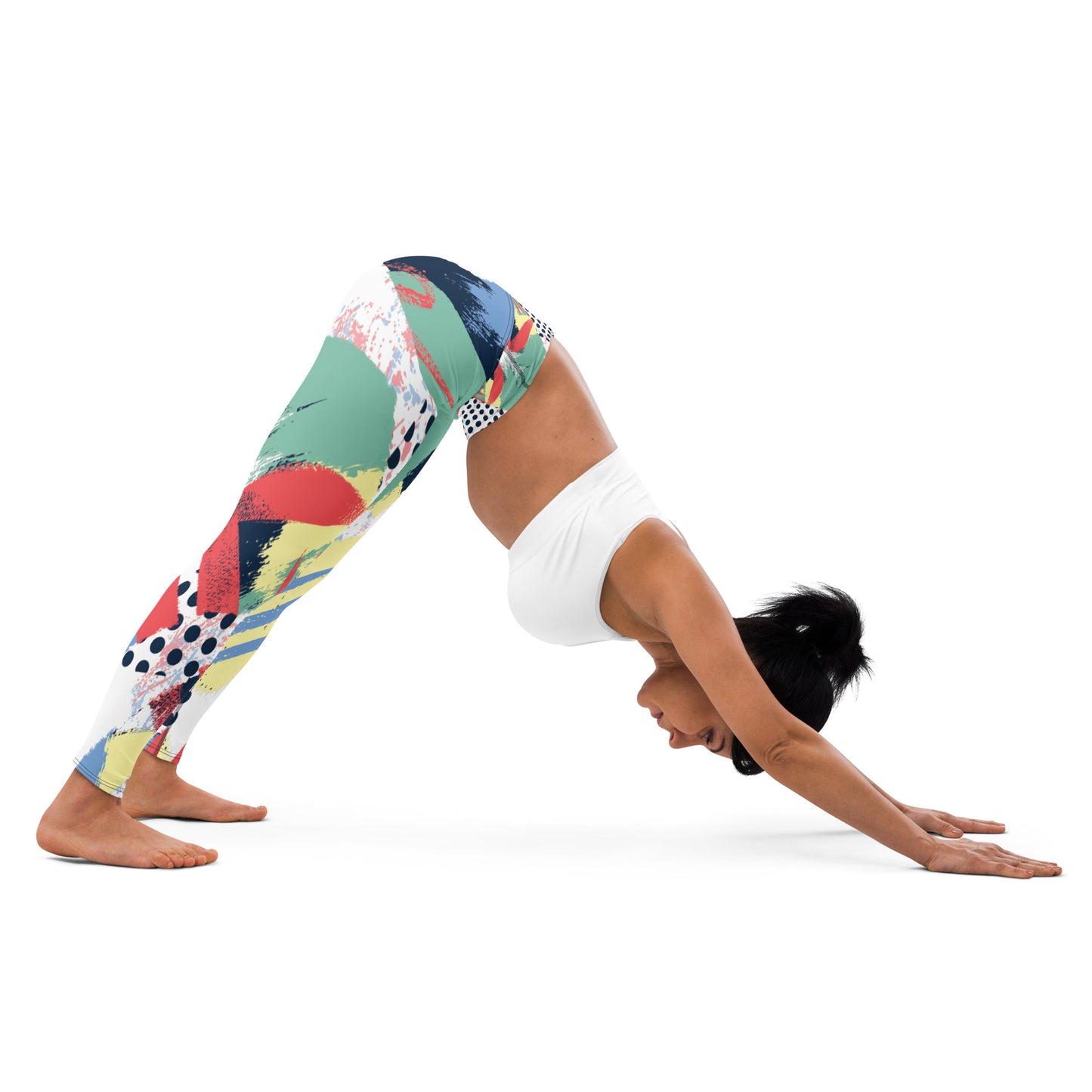 Leggins de yoga abstractos