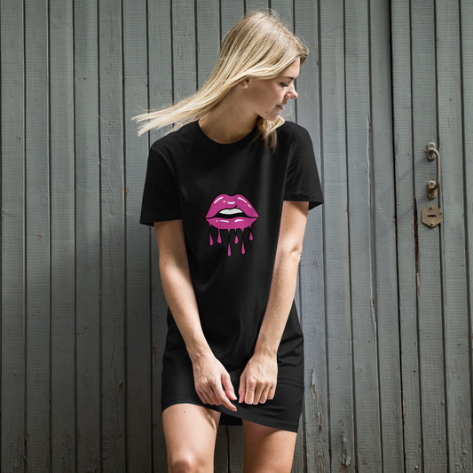 Kiss T-Shirt-Kleid aus Bio-Baumwolle
