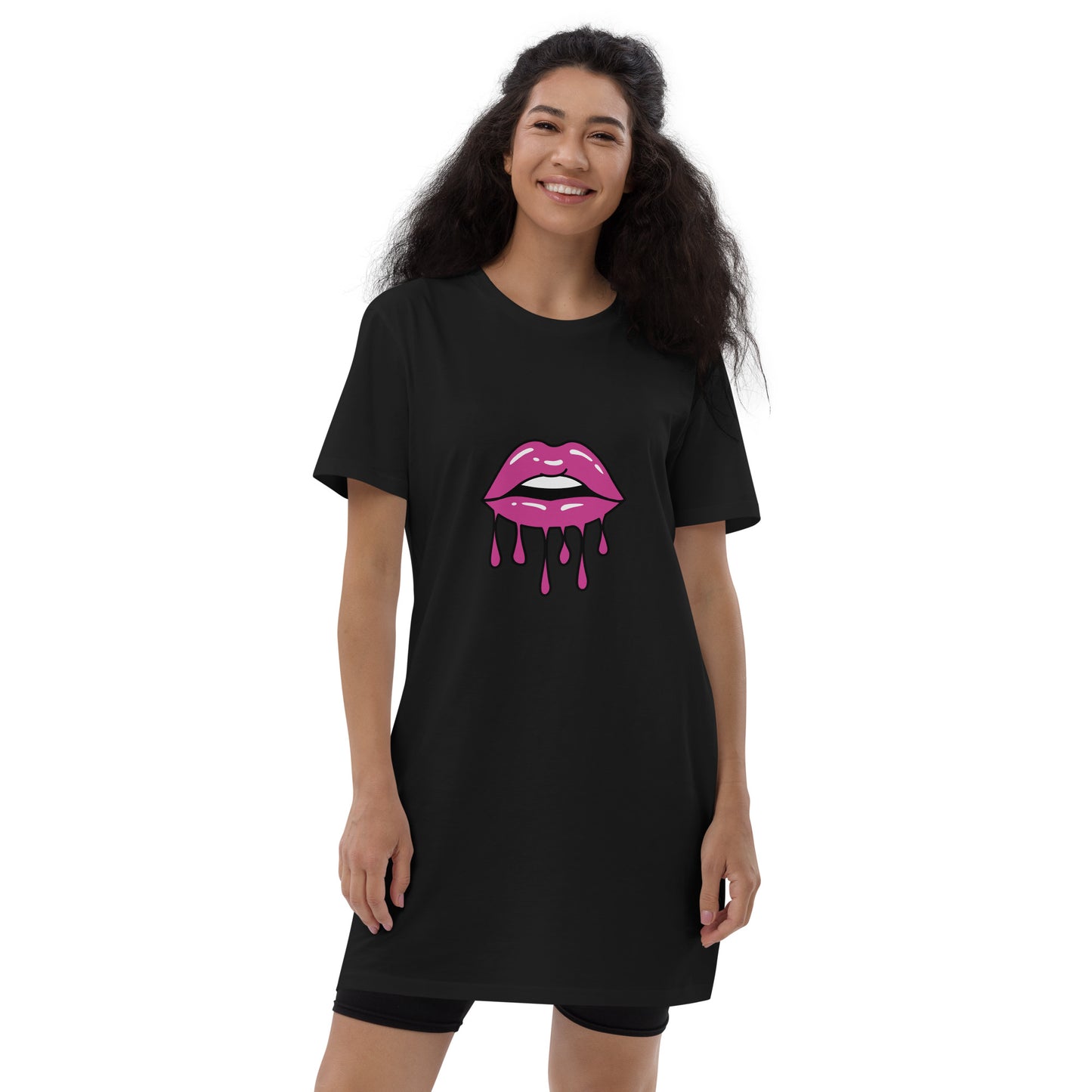 Vestido camiseta de algodón orgánico beso