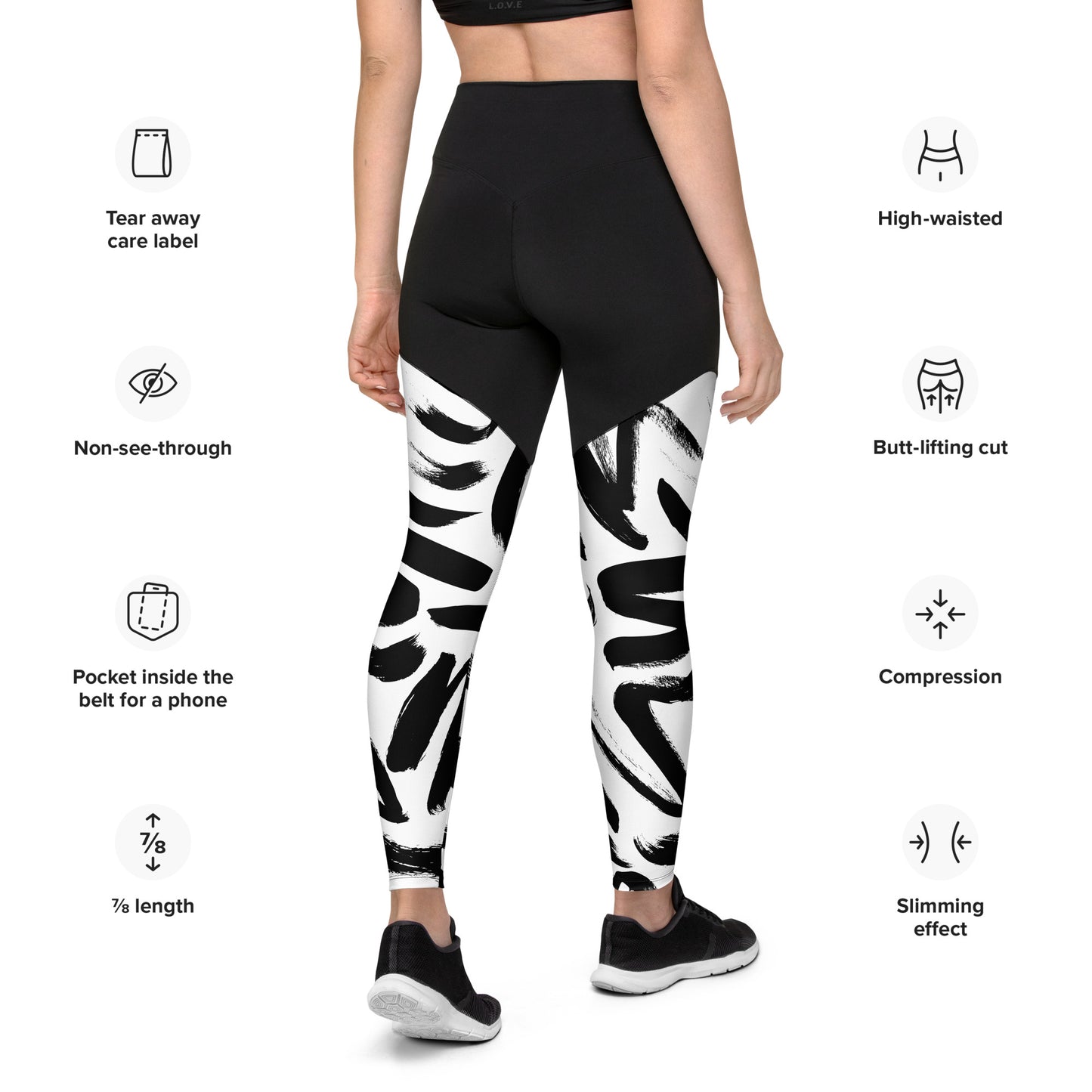 Painted sport leggings