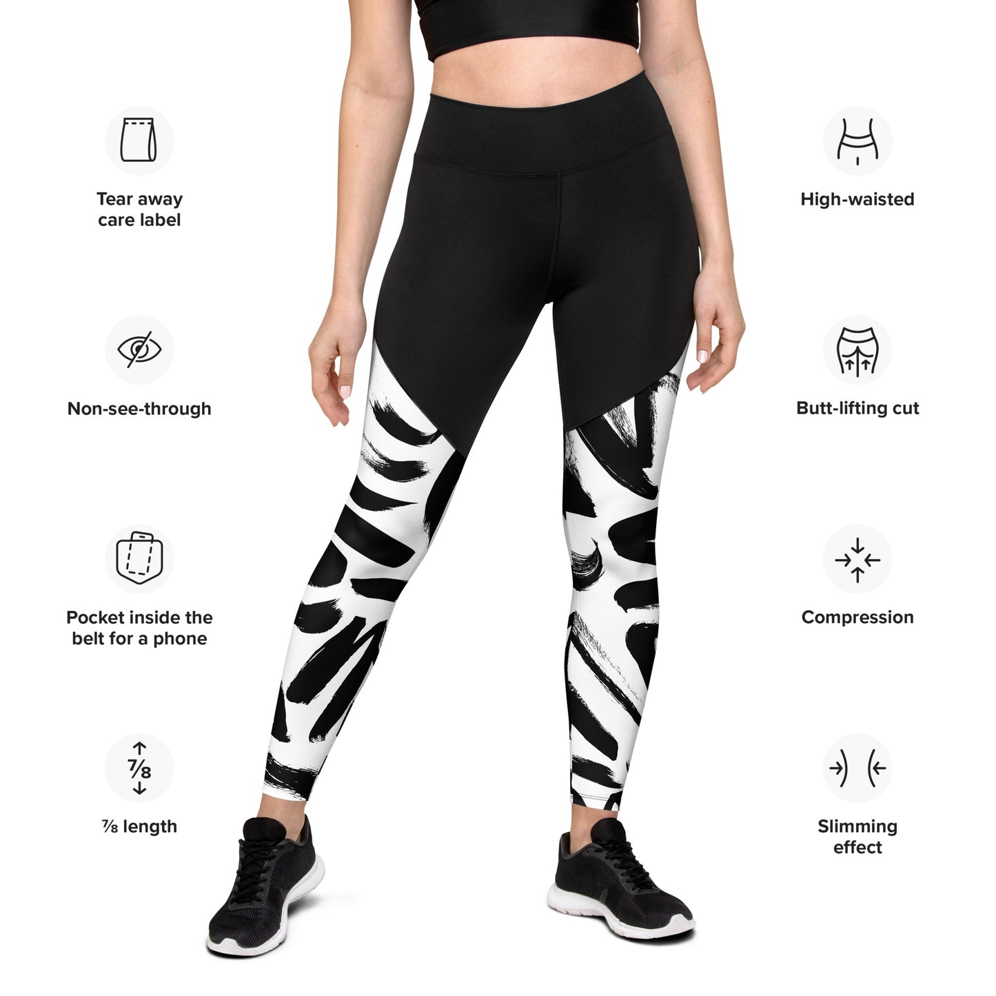 Painted sport leggings