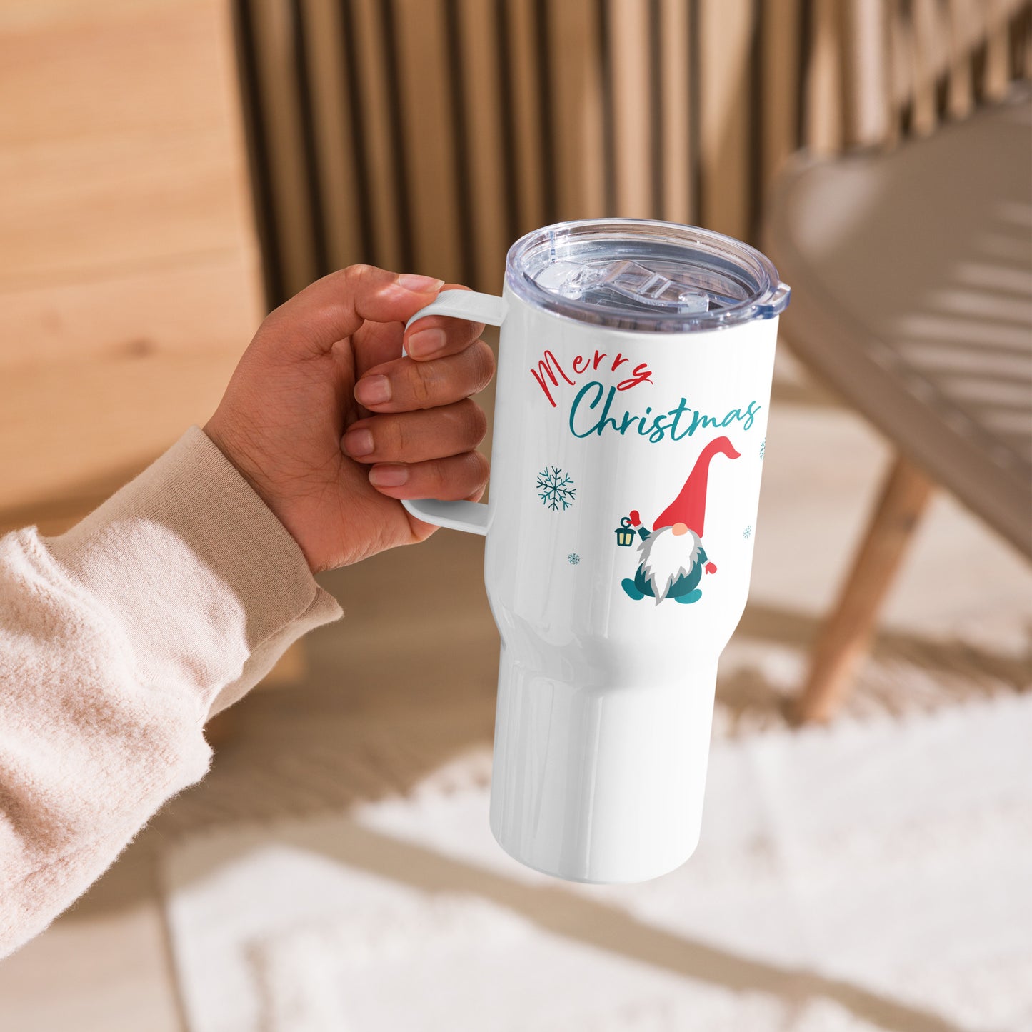 Termo con asa Feliz Navidad