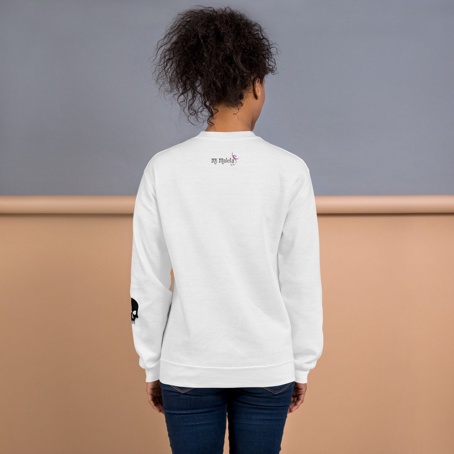 sudadera de algodón calavera