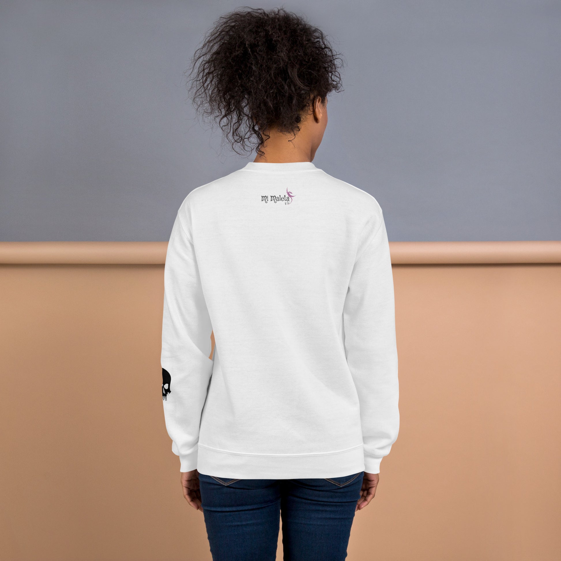 sudadera de algodón calavera
