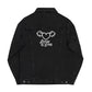 Love is love embroidered denim jacket