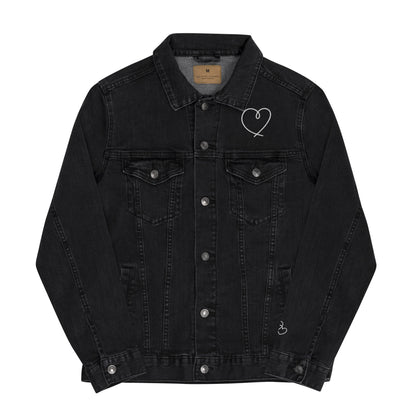 Love is love embroidered denim jacket