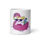 Taza blanca brillante Happy Summer