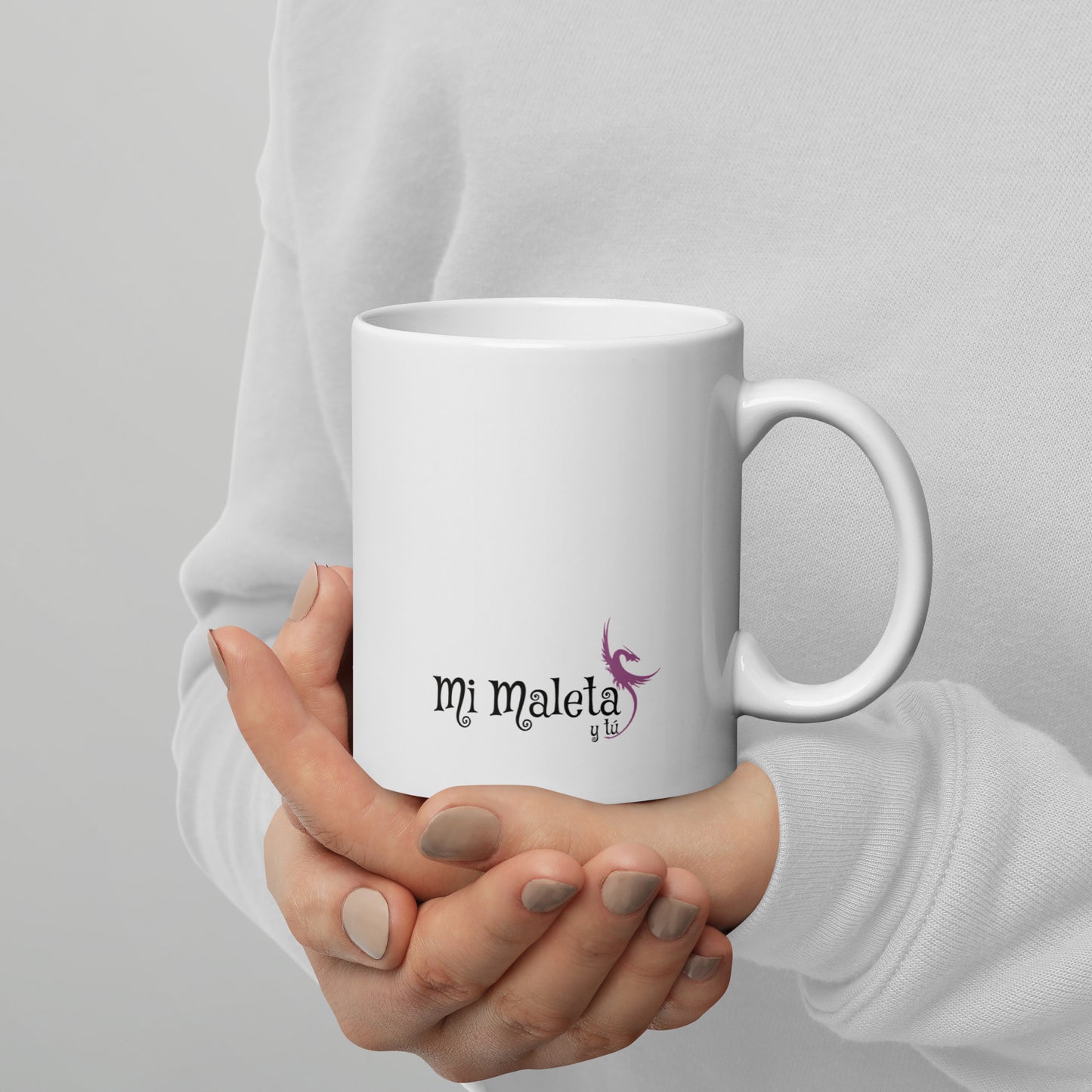 Strawberry Glossy White Mug
