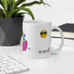 Taza blanca brillante Happy Summer