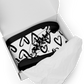 Women's high-top canvas sneakers with black toe hearts