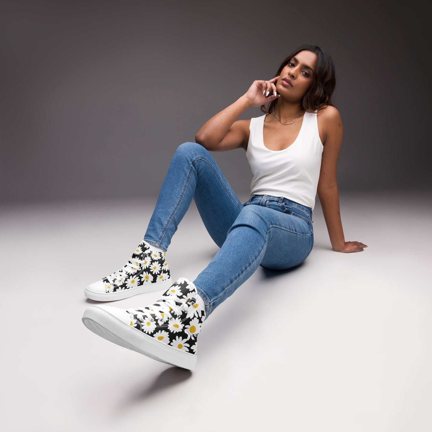 Daisy Women's High Top Canvas Sneakers