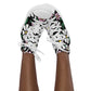 zapatillas de lona flores