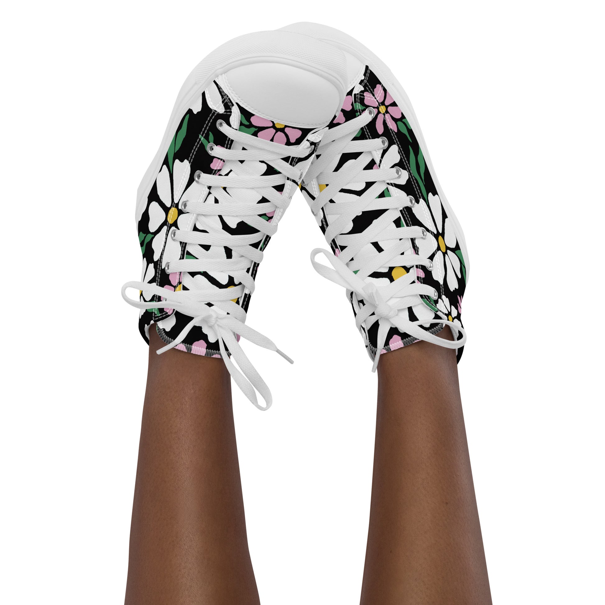 zapatillas de lona flores