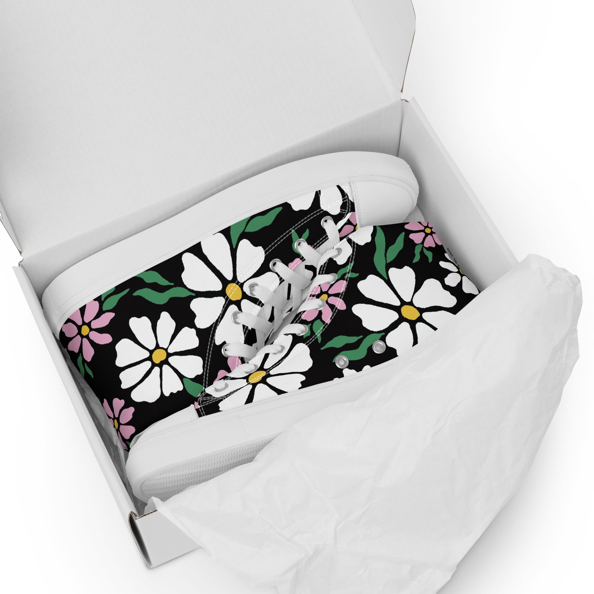zapatillas de lona flores