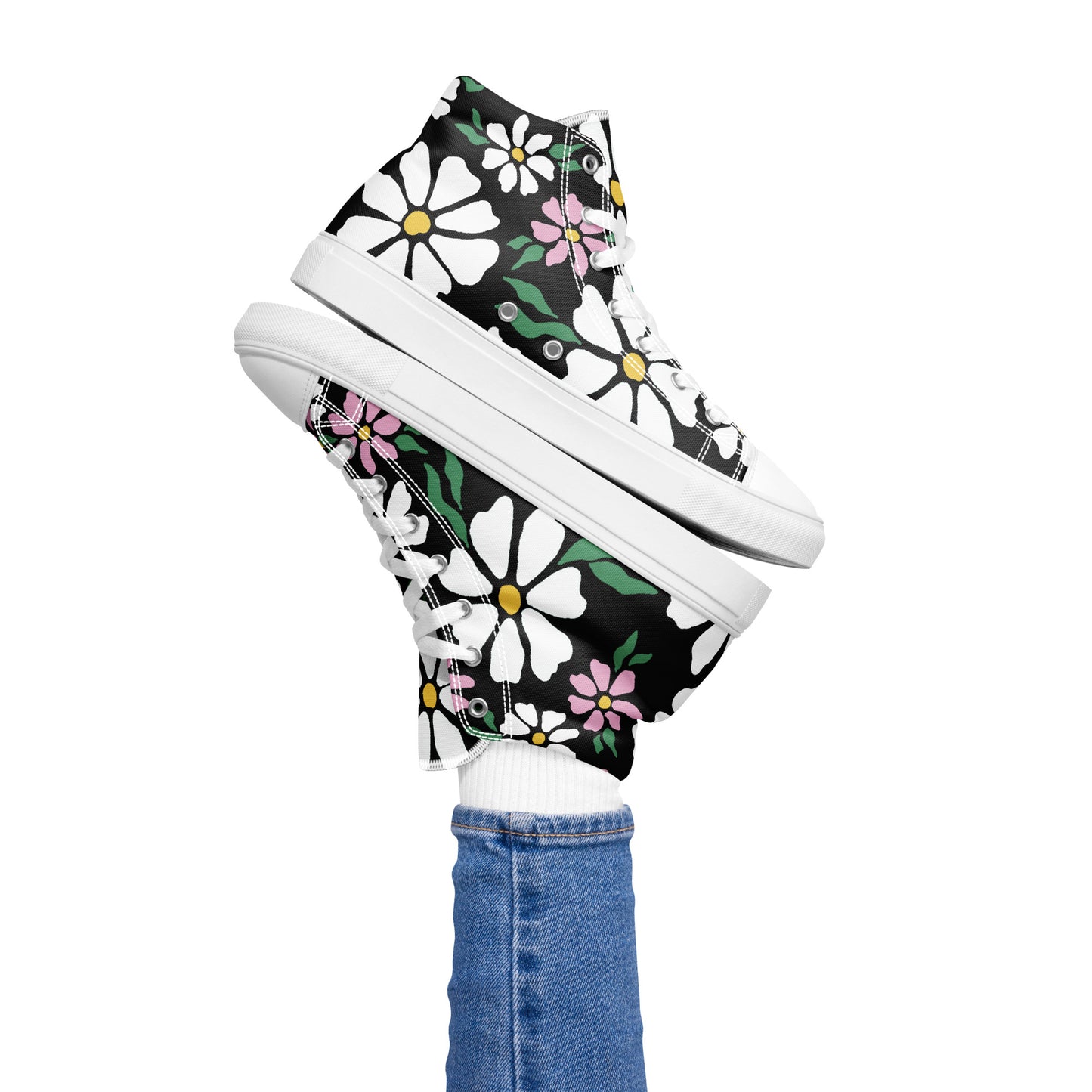 zapatillas de lona flores