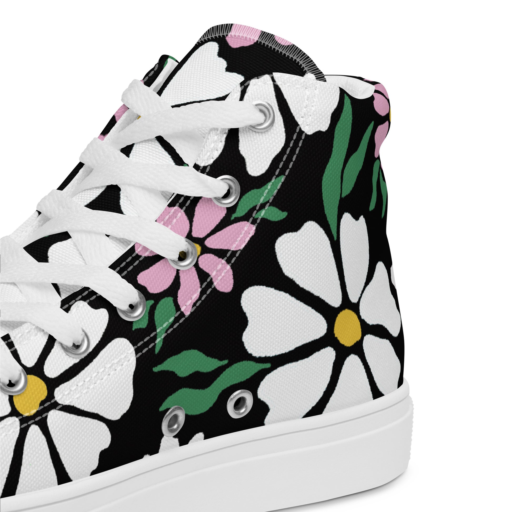 zapatillas de lona flores
