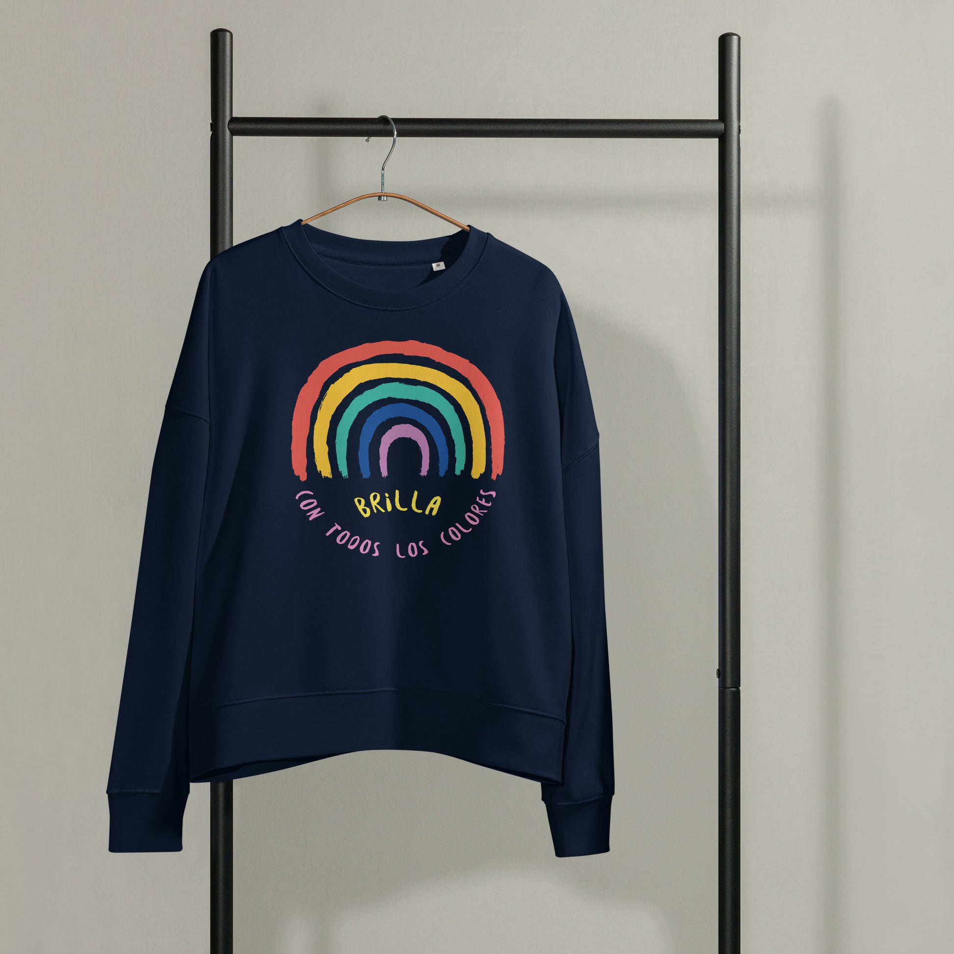 Sudadera orgánica arcoiris